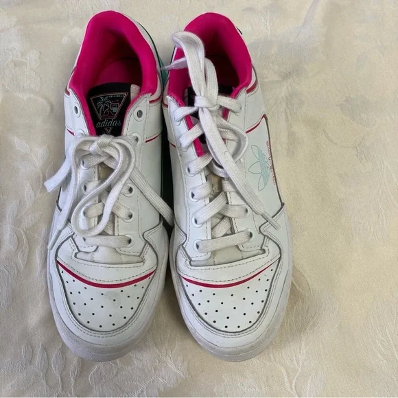 Adidas Womens Forum Bold 'White Clear Aqua Adidas / Sneakers / - Picture 4 of 9